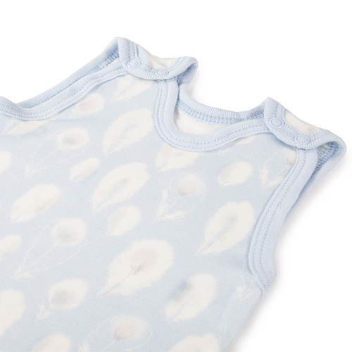 Bamboo Śpiochy niemowlęce z nadrukiem Ewa Klucze- niebieski