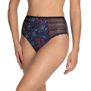 L-1374 MD A'2 Figi Damskie Lama granatowy