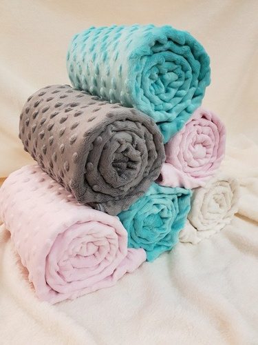 Minky-Cotton Kocyk Terjan - szary