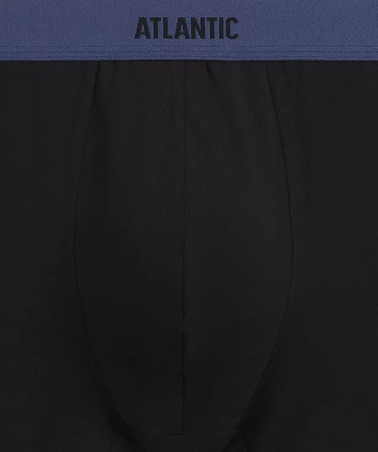 Bokserki męskie Atlantic 3MH-0111 A3 3-pak czarny-denim– 95% bawełna, dopasowane