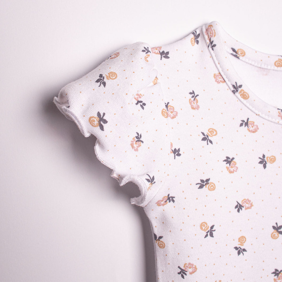 220095 Body dla dziewczynki Nicol z krótkim rękawem, bawełna – idealne na lato