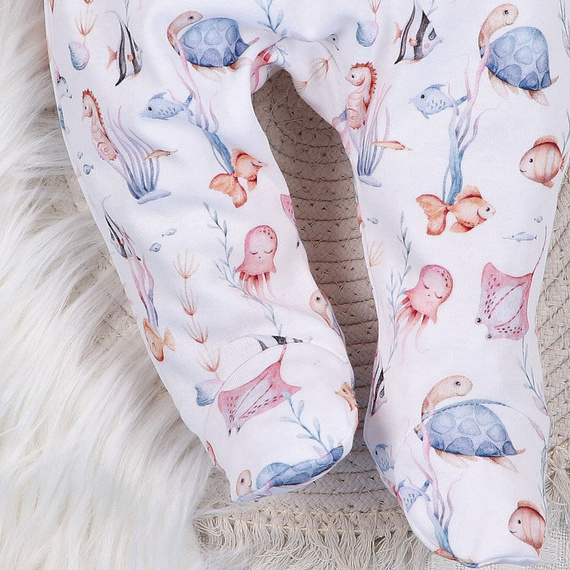 ABN-5484 Underwater World Półśpiochy z bawełny organicznej Nini 