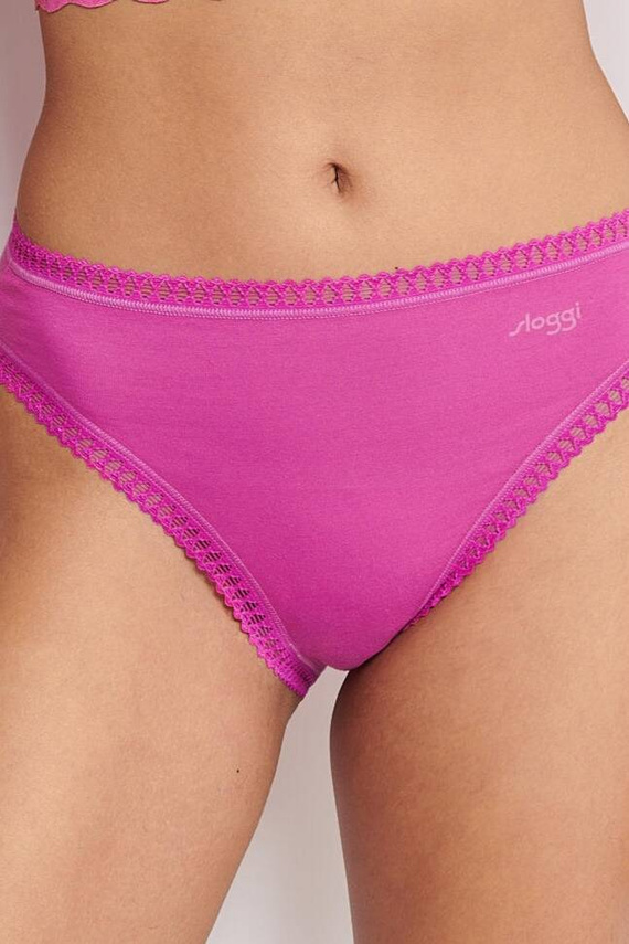 GO Crush High leg C3P Figi Damskie 3-pak Sloggi -czerwony rózowy