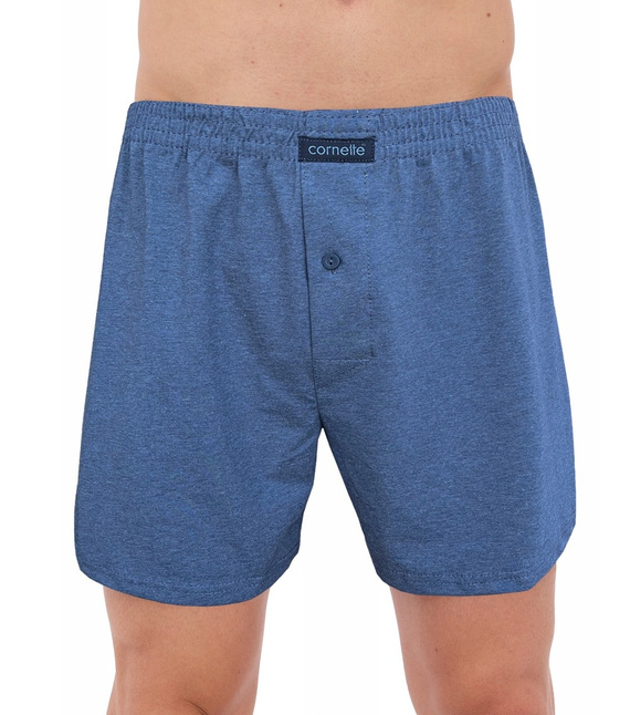 945/05 Bokserki męskie Cornette – 3-pak bawełniany, szary/granatowy