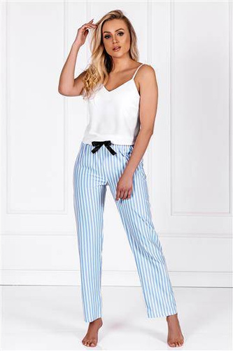 Erica piżama damska Momenti Per Me white-baby blue