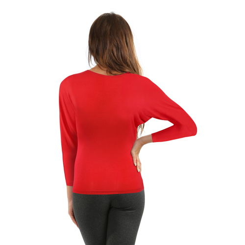 Andrea Bluzka damska kimono Sesto Senso czerwony 