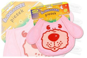 Śliniak piesek TERJAN różowy