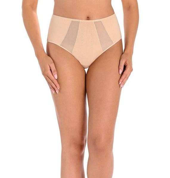 1125-3 Vicky Wielopak Figi z wysokim stanem Teyli - beżowy/czarny/biały