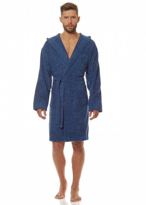 2103 Szlafrok Męski Frotte L&L - biały 