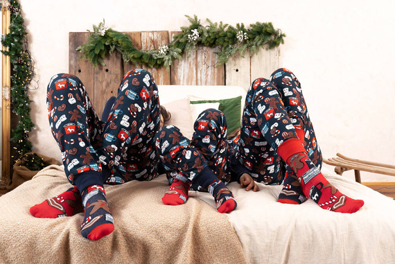 Makala Piżama dziecięca Italian Fashion - granatowy/druk 