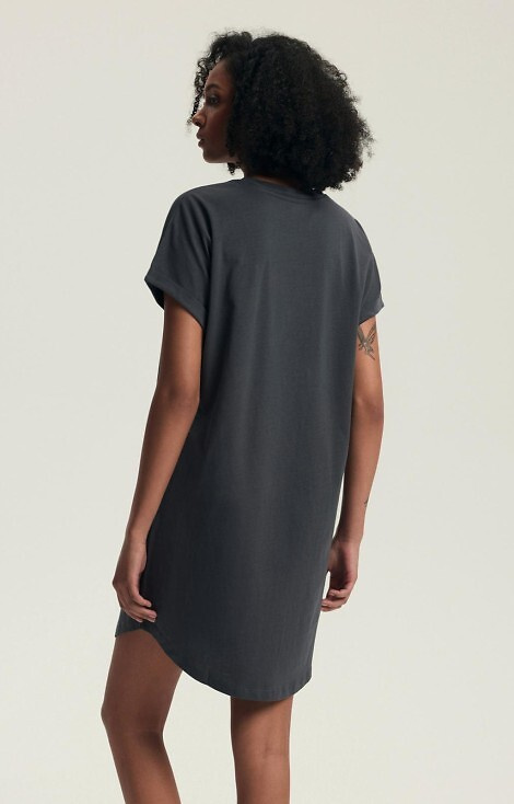 43687 Danna Koszula damska Henderson grey – bawełniana, krótki rękaw, nadruk