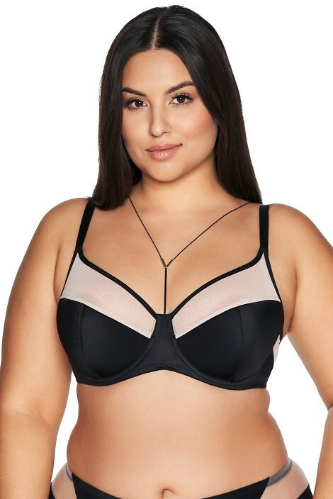 2135 Biustonosz semi-soft półusztywniany Ava - czarny
