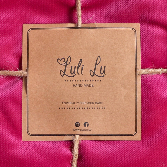 LUL-0044 Kocyk z wypełnieniem i poduszka Luli Lu - różowy 