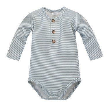 Body z długim rękawem polo "Little Car" Pinokio - ecru paski