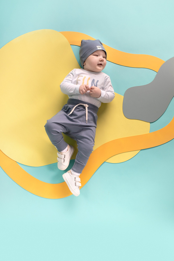 Fun Time Body z długim rękawem Pinokio - jasny miętowy