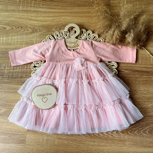 SB051 Sukienkobody z długim rękawem Mamatti