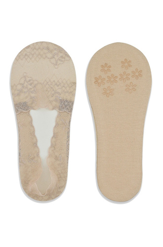 SN048  Baleriny stopki damskie Noviti -beżowy