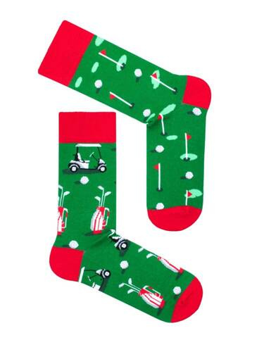 0125-051 Golf Skarpety Męskie Milena - zielony