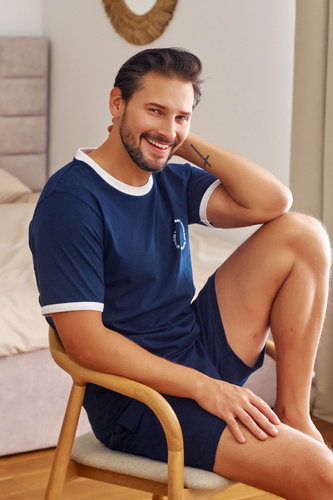 7218 Piżama Męska Doctor Nap - navy blue