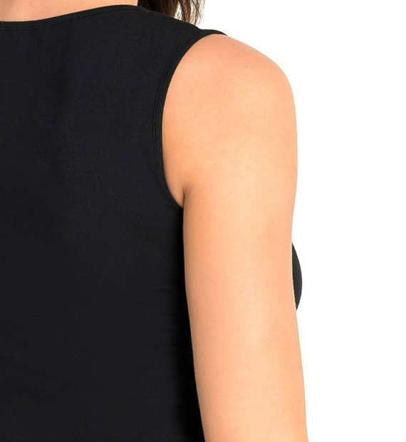 207101 Khloe Sukienka na szerokich ramiączkach Teyli - czarny