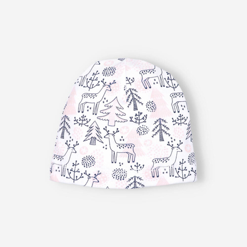 ABN-4465 Jelonki Czapka niemowlęca z bawełny organicznej Nini druk 