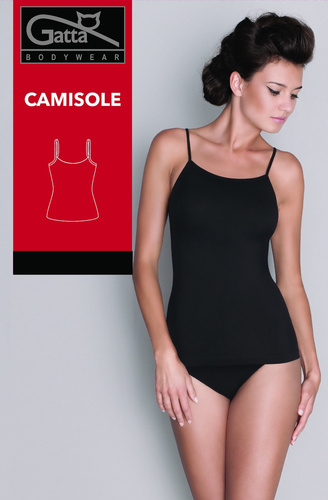 Gatta Camisole 42K 610 koszulka damska bezszwowa na cienkich ramiączkach deep navy