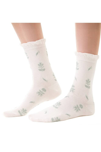 ART..017 Skarpety damskie Planeta Ziemia 034 ecru