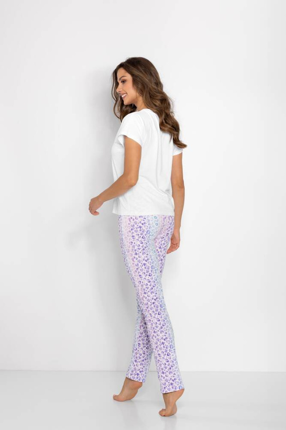 Coco Piżama damska Momenti Per Me white-lila 