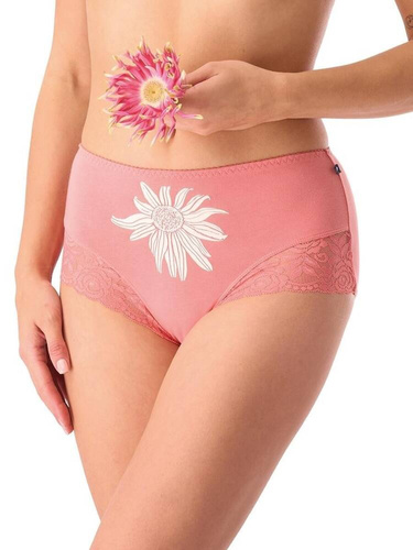 LPF 531  A'2 Figi damskie 2-pak Key koralowy ecru