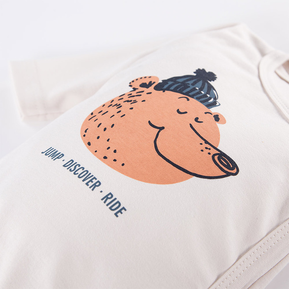 Jump Body rozpinane z długim rękawem Eevi - ecru