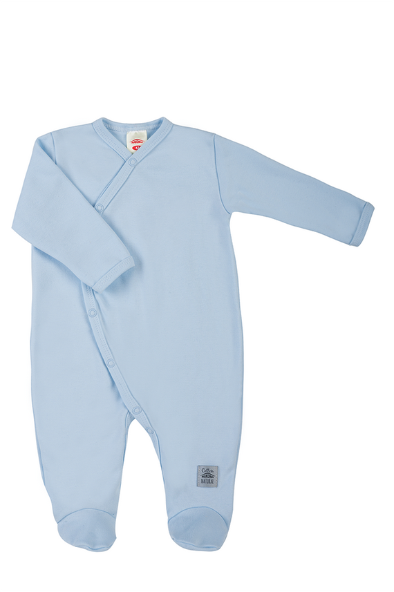 02251B "Unitone Blue" Pajacyk niemowlęcy Makoma niebieski 