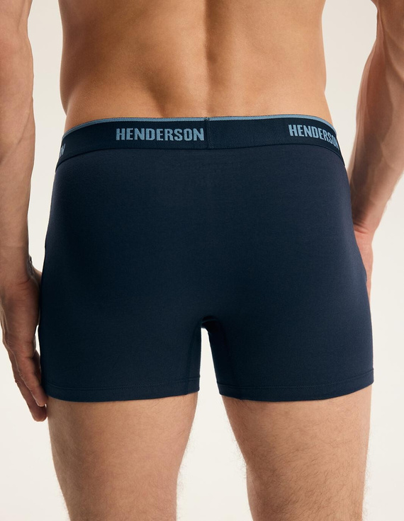 Bokserki Męskie Henderson 44515 Brex2 2-Pak Bawełniane z Szeroką Gumą Logo