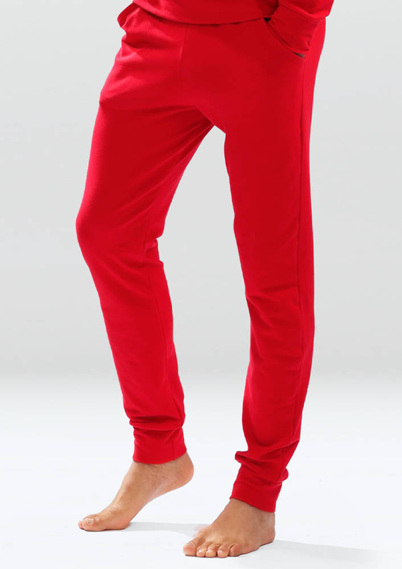 Justin Spodnie dresowe Dkaren czerwony