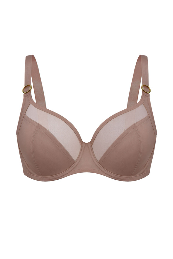 Mediolano Omena Soft 19254 mocca– elegancki biustonosz soft z podtrzymaniem