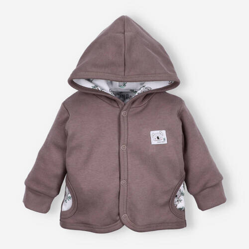 Sweets Koala Bluza dwuwarstwowa z bawełny organicznej Nini czekoladowy