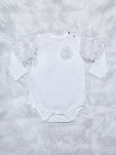 Carmen Body z długim rękawem Bambarillo ecru