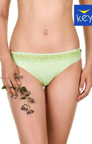 LPR 250 A22 Figi damskie  2-pak Key zielony jasny-ecru