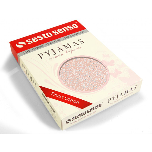 Julia Koszula nocna Sesto Senso różowy kwiatki