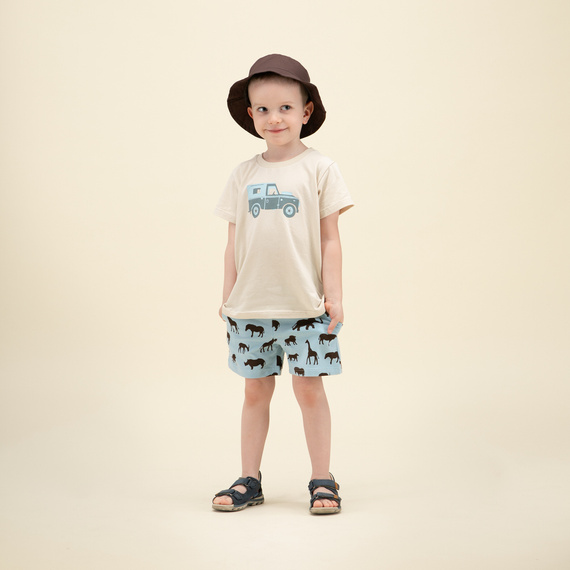 Safari Krótkie spodenki Pinokio - afryka niebieski