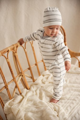 02247BSB "Greco" Pajac bez stópek Makoma biały