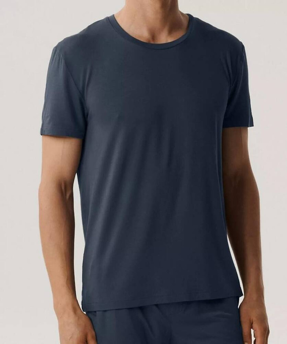 BNMP-005 Piżama męska krótki rękaw, Atlantic-granatowy