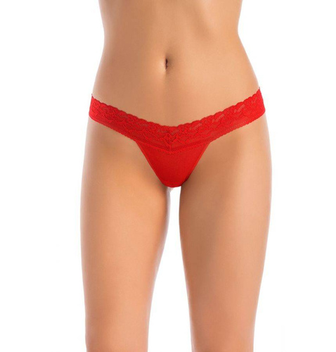 302 Leo Stringi koronkowe Teyli - czerwone