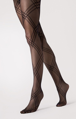 G6125 Tess rajstopy Fiore –  wzorzyste 30 den, mikrofibra, eleganckie