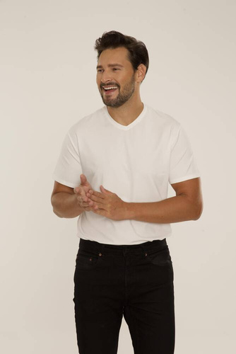 828 Chandler Koszulka t-shirt De Lafense - ecru