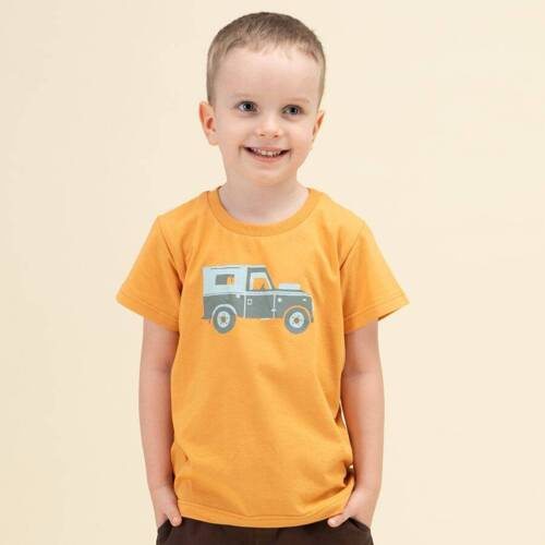 Safari T-shirt z nadrukiem Pinokio - pomarańczowy