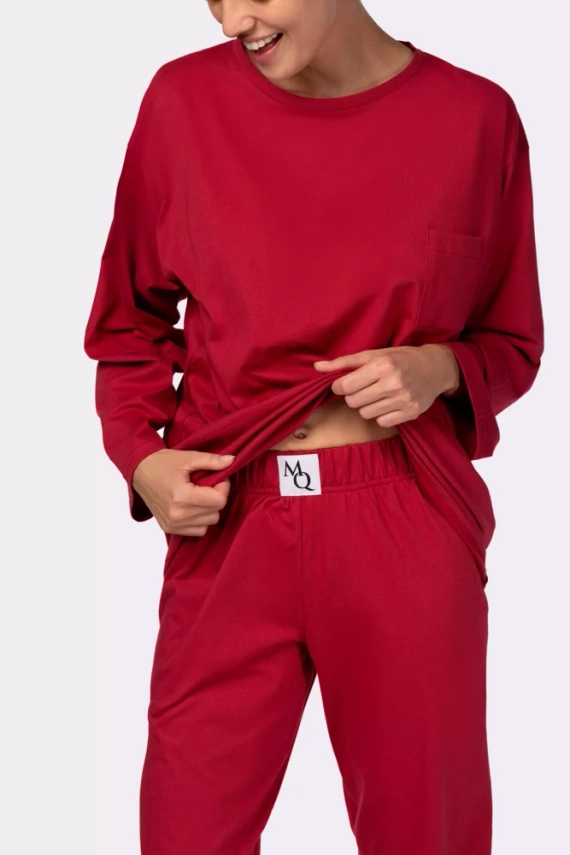 Homie longsleeve Piżama damska Mona burgund