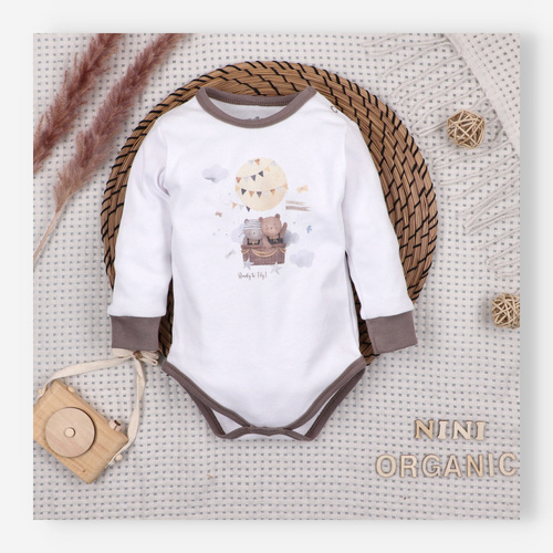 ABN-5654 Body niemowlęce Balloon Friends Nini 100% bawełna organiczna Polska