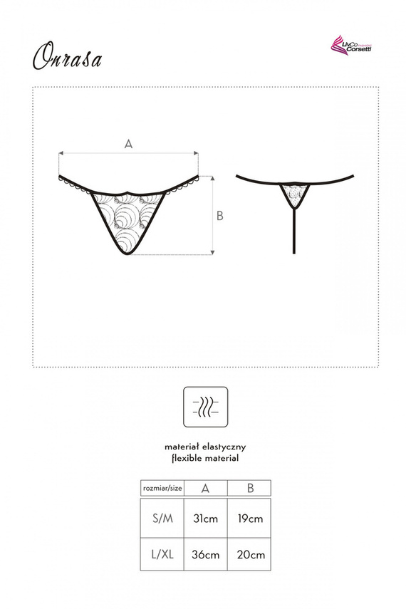 Onrasa LC 90517 Stringi damskie LivCo Corsetti Fashion 