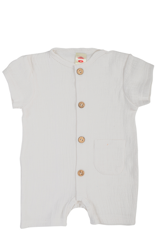 02235RE "Just Muslin Milk" Rampers niemowlęcy Makoma