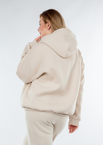 DK-K-B9-H1 Bluza dresowa Dkaren - beżowa